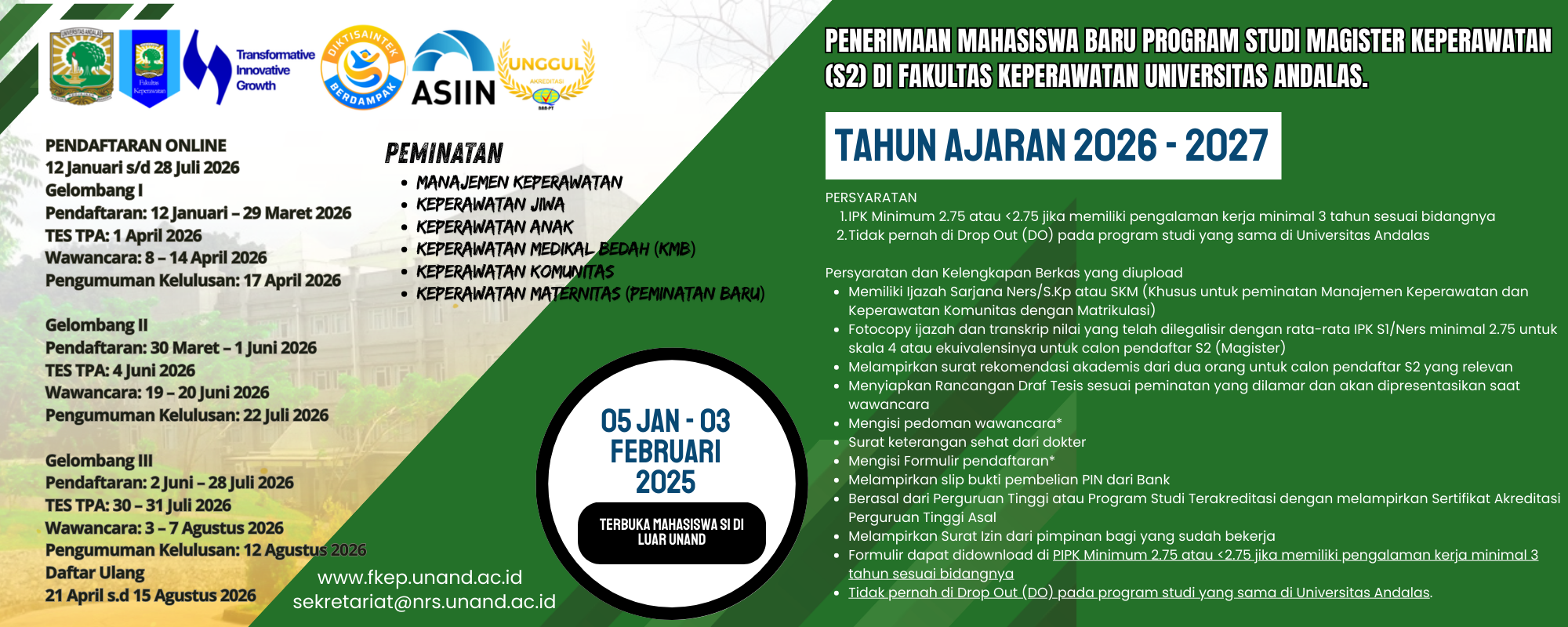 pendaftaran mahasiswa s2
